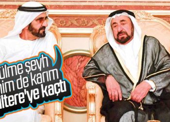 Dubai şeyhi BAE şeyhine taziyeye gitti