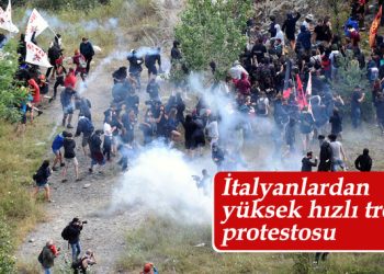 İtalya’da yüksek hızlı tren projesi protesto edildi