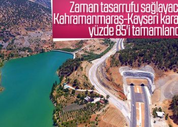 Kahramanmaraş-Kayseri karayolunda çalışmalar sürüyor