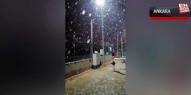 Ankara’da kar yağışı etkili oldu